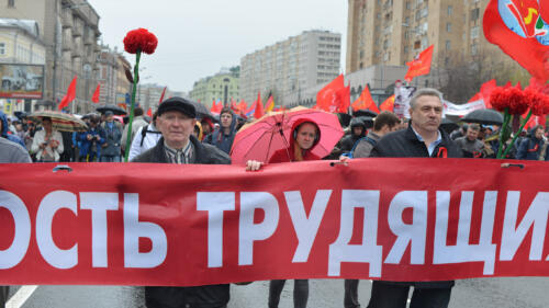 1. May parade Moscow Russia